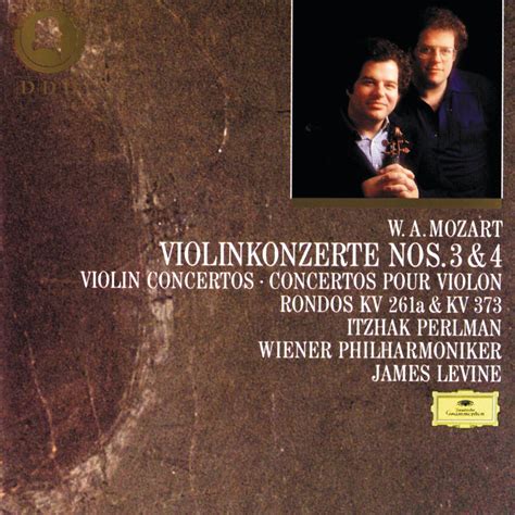 ‎mozart Violin Concertos Nos 3 And 4 By Itzhak Perlman Vienna Philharmonic And James Levine On