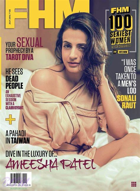 Ameesha Patel Cover Girl Of Fhm India 100 Sexiest Women In The World