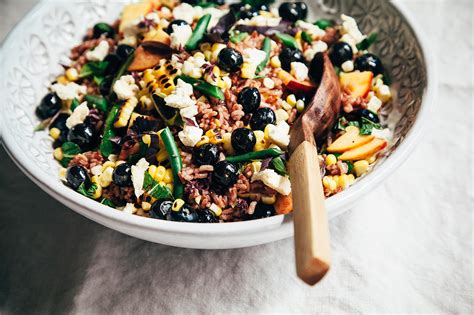 Summer Picnic Salad With Blueberries And Vegan Feta The First Mess