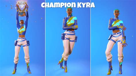 New Champion Kyra Skin With All Chapter 4 Tiktok Dances And Emotes