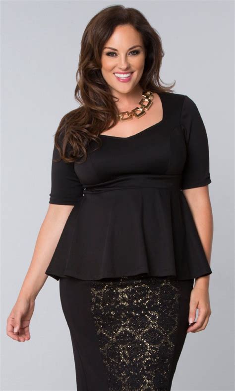 You Cant Go Wrong With Our Plus Size Posh Ponte Peplum Top And A Sleep