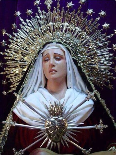 Virgen De Los Dolores Impresionante Imagen De Virgen Sufriente