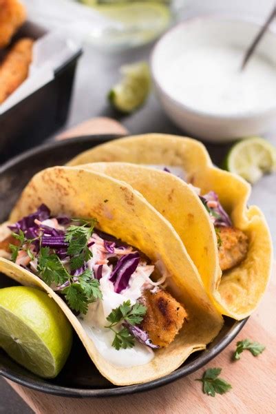 Baja Fish Tacos With Creamy Cilantro Lime Slaw Recipe Dan330