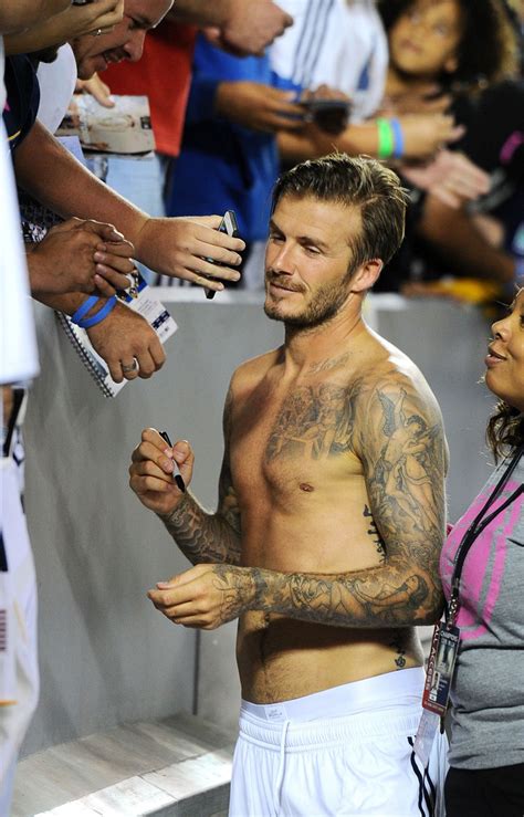 David Beckham Prances Around Without His Shirt On Oh Yes I Am