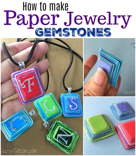 Make A T How To Make Paper Jewelry Gemstones