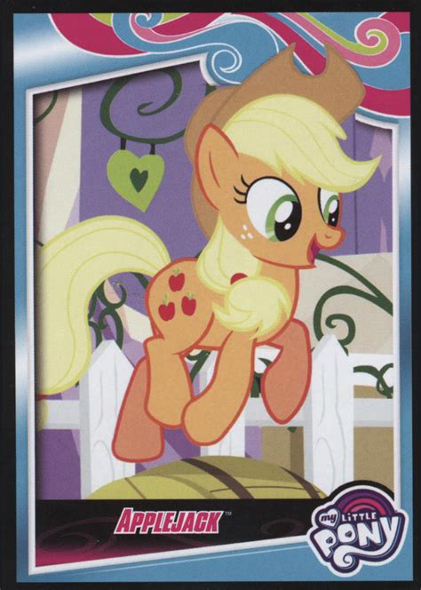 My Little Pony Applejack Series 4 Trading Card Mlp Merch
