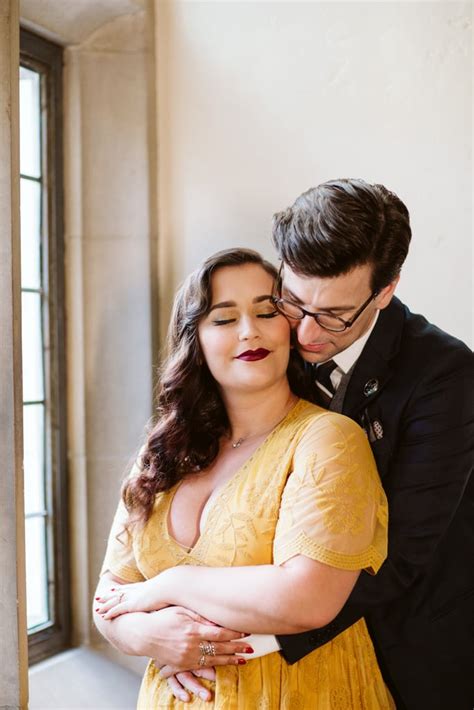 Harry Potter Hufflepuff And Ravenclaw Engagement Photos Popsugar Love