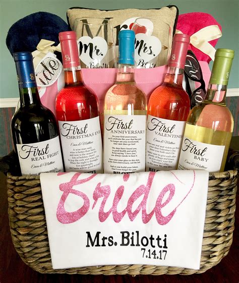 8 Self Print Bridal Shower Wine Labels First Dates With Glitter Wine