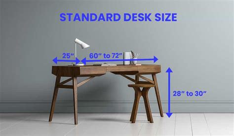 Desk Size Dimensions Guide Designing Idea