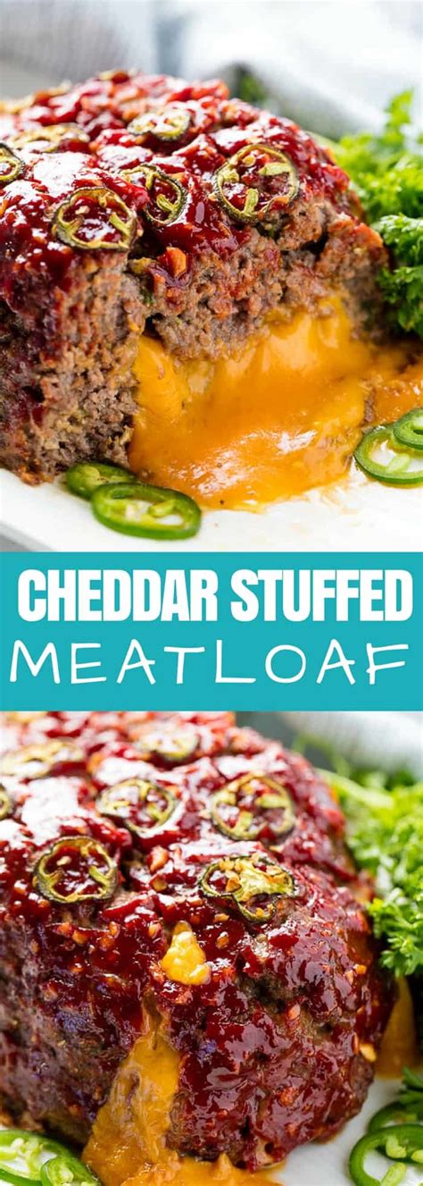 Jalapeno Cheddar Stuffed Meatloaf Cafe Delites