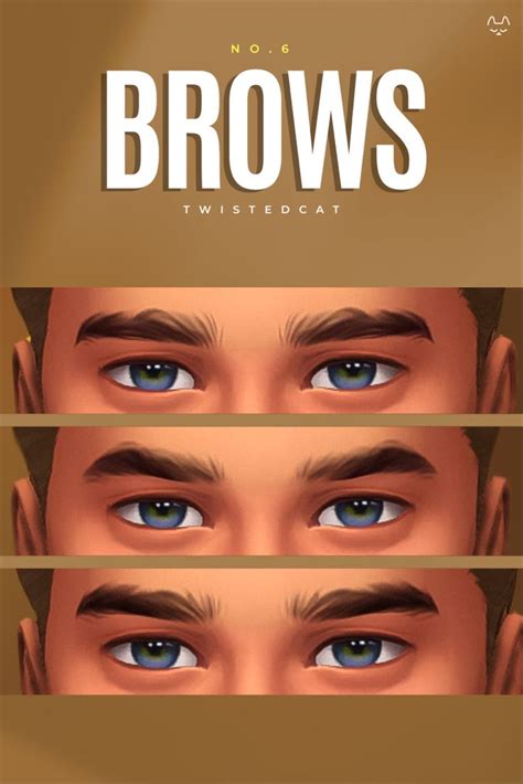 Eyebrow Set No6 Twistedcat On Patreon In 2023 Sims 4 Mm Cc Sims 4