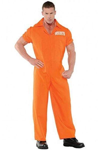 Convicted Jumpsuit Inmate Prisoner Orange Costume Adult 2