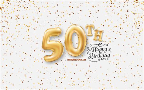 Celebrate Your 50th Birthday With A Happy 50th Birthday Zoom Background