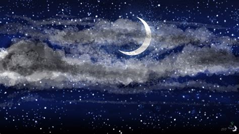 Night Sky Crescent Moon Hd By Monamoonlight On Deviantart