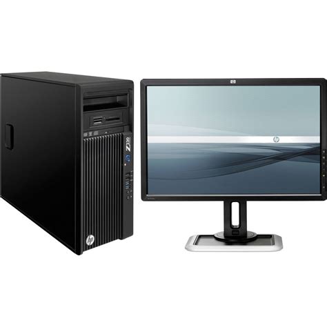 Hp Z230 Series F1l62ut Tower Workstation With 24 Ips Led