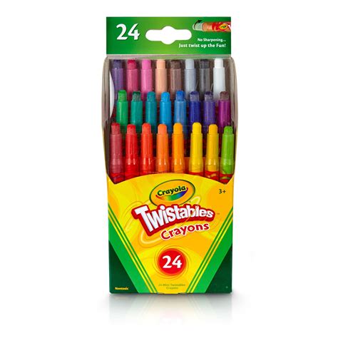 Crayola Twistables Mini Crayon Set 24 Count