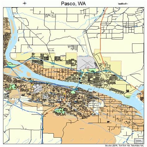 Pasco Washington Street Map 5353545