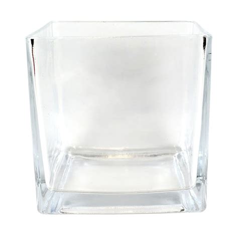 6 Square Glass Vase By Ashland® In 2021 Square Glass Vase Square Vase Centerpieces Glass