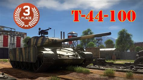 Third Place in Battle Royale - T-44-100 - War Thunder Battle Royale Gameplay - YouTube