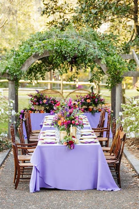 Colorful Outdoor Wedding Inspiration Southern Bride