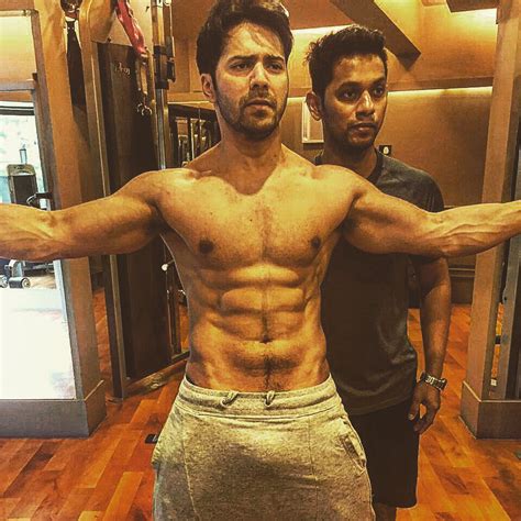 Indian Hero Gallery Pictures Images Hot Stills Bollywood Hero Varun Dhawan Six Packs And