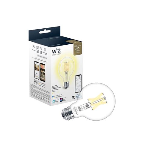 Philips Wiz Filament 40w G25 2700k Clear Wifi Dimmable Deco Vintage Led