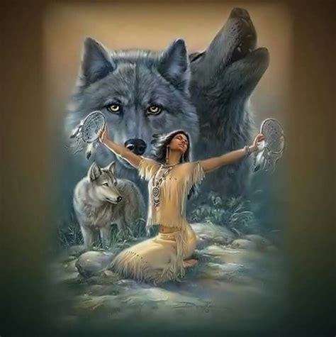 Pin By Curtis Hall On Spirit Of The Wolf Native American Wolf Native