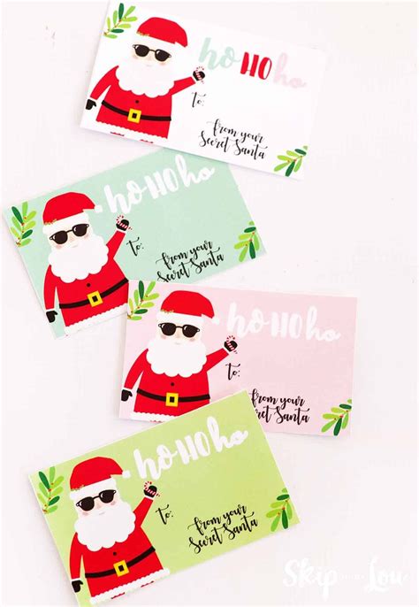 Free Printable Secret Santa Tags Artofit