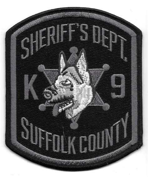 Suffolk County Massachusetts Ma Police Patch Canine K9 Unit German