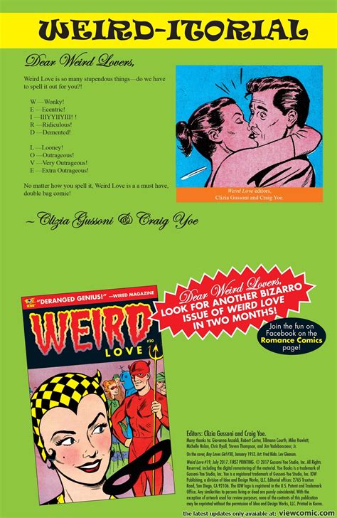 Weird Love 019 2017 Read Weird Love 019 2017 Comic Online In High