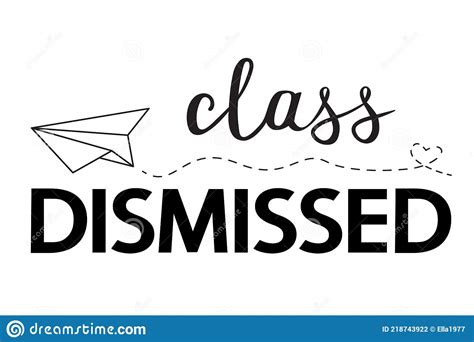 Class Dismissed School Vector Concept On White Stock Vector Illustration Of Education Black