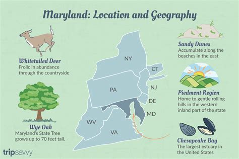Var är Maryland Karta Och Lära Sig Om Geografi Md