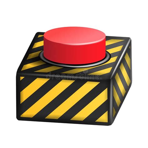 Red Panic Button Sign Vector Red Alarm Shiny Button Illustration Stock