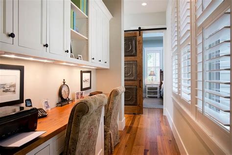 Check spelling or type a new query. Craft studio - cupboards & open shelves above desk with ...