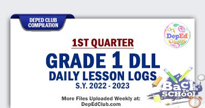 1st Quarter Grade 1 Daily Lesson Log SY 2022 2023 DLL