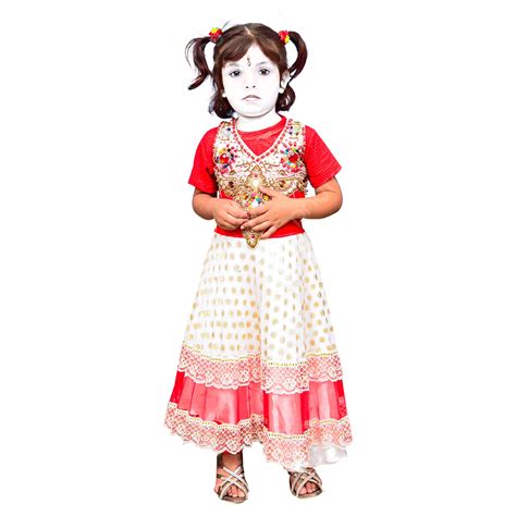 Child Kids Red Stylish Standing Dress Kids Dress Girls Dress Red