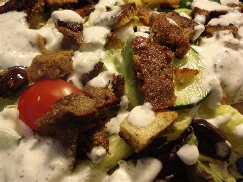 Plant Hungry Original Recipe Gyro Salad With Pita Croutons