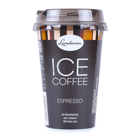 It costs ₹195 around $4.bought landessa ice coffee cappuccino from gourmet. Ice coffee "Landessa Espresso" 230ml