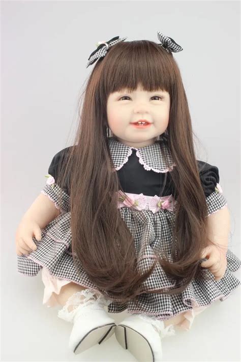 Buy Long Hair Girl Realistic Bebe Reborn Doll Reborn