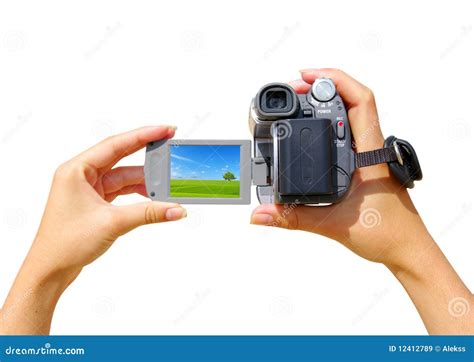 A Video Camera Stock Image Image Of Person Digital 12412789