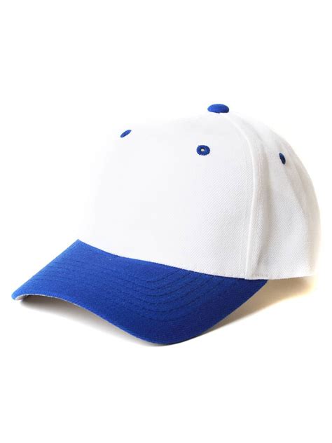 Top Headwear Baseball Cap Hat Whiteroyal Blue