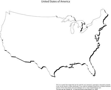 8 1 2 X 11 Printable Map Of United States Printable Maps