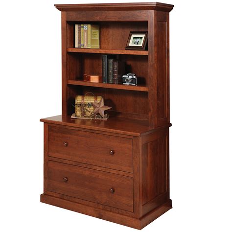 Homestead Lateral File Cabinet With Amish Bookcase Cabinfield