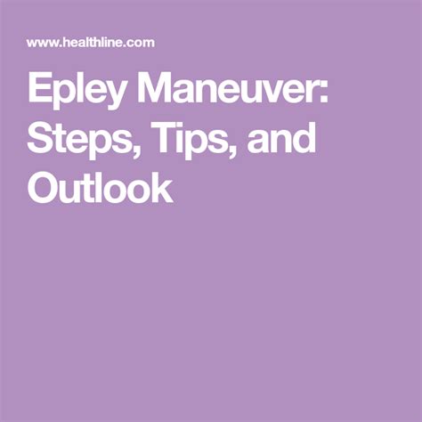 Epley Maneuver Steps Tips And Outlook Epley Maneuver Vertigo The Best