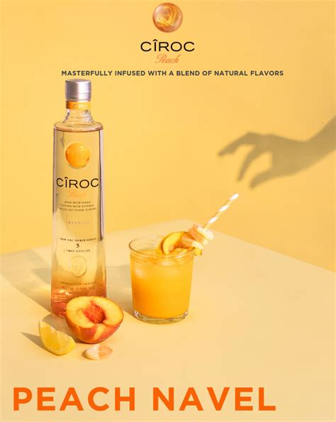 Spruce Up Your September With The Ciroc Peach Navel Vodka Cocktail To Serve Pour 1 5 Oz Ciroc