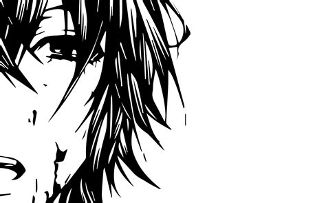 Anime Sad Black And White Wallpapers Wallpaper Cave