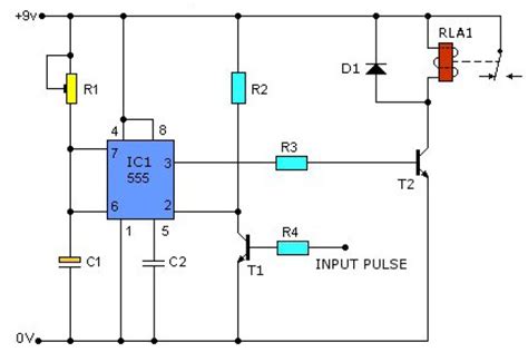 555 Pulse Timer Circuit Diagram Basic Project Free Information Basic