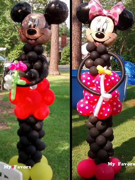 More balloon decoration ideas with tutorials: Minnie mouse balloons image by MyeFavors.com on Mickey and ...
