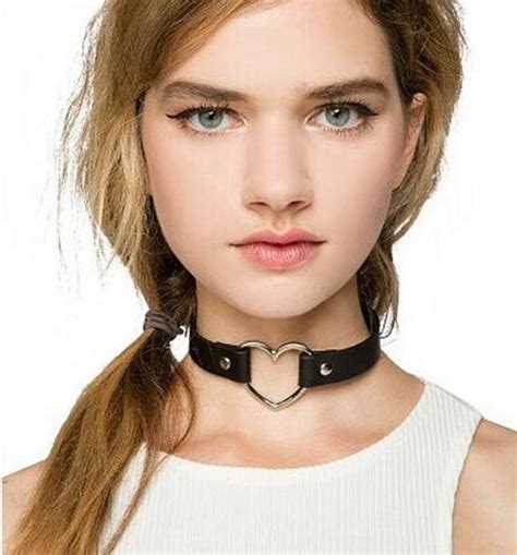 Fashion Jewelry Simple Leather Tube Choker Necklace T For Women Girl