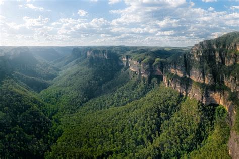 Image Of View Down The Grose Valley In The Nsw Blue Mountains With